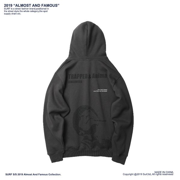2019 new high street men hoodies patchwork sleeve hooded men's fashion sketch printed men's hooded sweatshirt ypf445, Black
2019 new high street men hoodies patchwork sleeve hooded men's fashion sketch printed men's hooded sweatshirt ypf445, Black