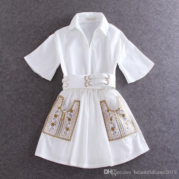 женщины повседневная отложным воротником поясом талии платье вышивка карманы белый дешевое платье бесплатная доставка, Black
женщины повседневная отложным воротником поясом талии платье вышивка карманы белый дешевое платье бесплатная доставка, Black