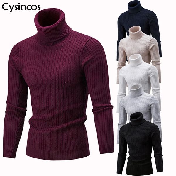 cysincos autumn winter new men high neck sweater simple slim fit hedging turtleneck knitted long sleeve solid pullover male top, White;black
cysincos autumn winter new men high neck sweater simple slim fit hedging turtleneck knitted long sleeve solid pullover male top, White;black