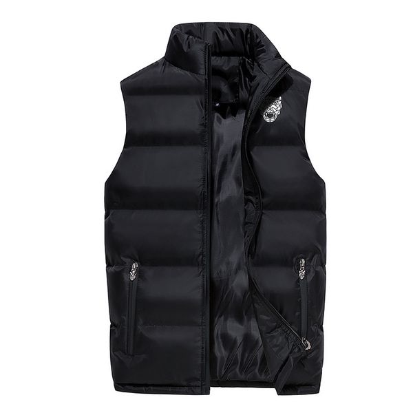 winter cotton-padded doudoune homme sleeveless zippers mens warm vest mandarin collar male fashion casual striped waistcoat, Black
winter cotton-padded doudoune homme sleeveless zippers mens warm vest mandarin collar male fashion casual striped waistcoat, Black