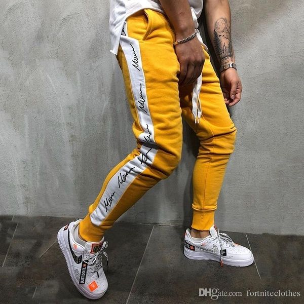 mens designer drawstring pencil pants striped panelled decoration mens casual pants contrast color homme harem trousers, Black
mens designer drawstring pencil pants striped panelled decoration mens casual pants contrast color homme harem trousers, Black