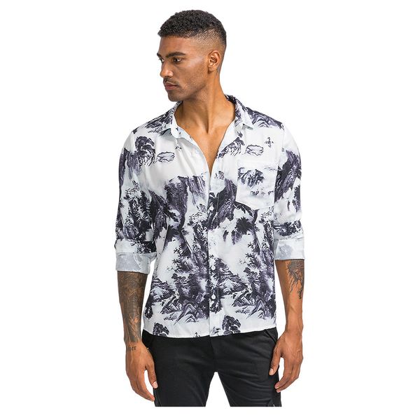 chinese style mens ink printed chest pocket turn down collar men's long sleeve shirt casual shirts camisa social masculina, White;black
chinese style mens ink printed chest pocket turn down collar men's long sleeve shirt casual shirts camisa social masculina, White;black