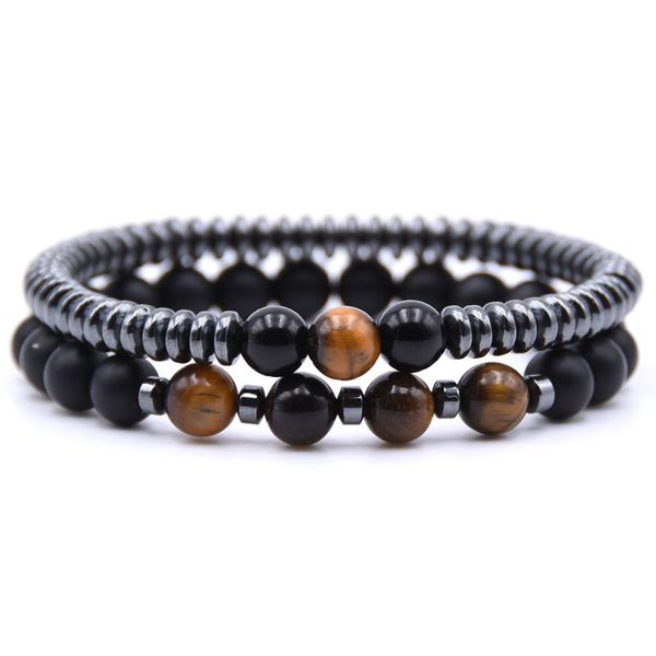 new fashion handmade colorful natural 8mm bead strands bracelet agate stone bracelets 2pcs/set, Black
new fashion handmade colorful natural 8mm bead strands bracelet agate stone bracelets 2pcs/set, Black