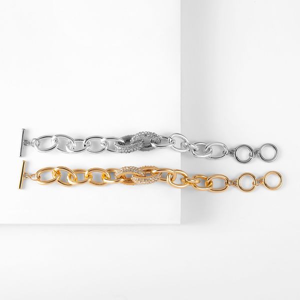 ashion jewelry bangles ingemark punk crystal round bracelets bangles statement simple fashion alloy chunky thick chain bracelet couple11, Black 
ashion jewelry bangles ingemark punk crystal round bracelets bangles statement simple fashion alloy chunky thick chain bracelet couple11, Black