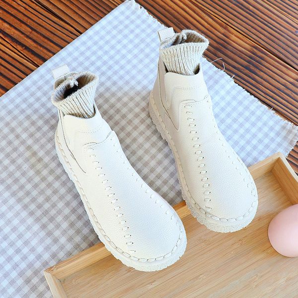 autumn and winter new mori girl handmade women's boots wool mouth soft bottom versatile flat shoes short tube warm women's boots, Black
autumn and winter new mori girl handmade women's boots wool mouth soft bottom versatile flat shoes short tube warm women's boots, Black