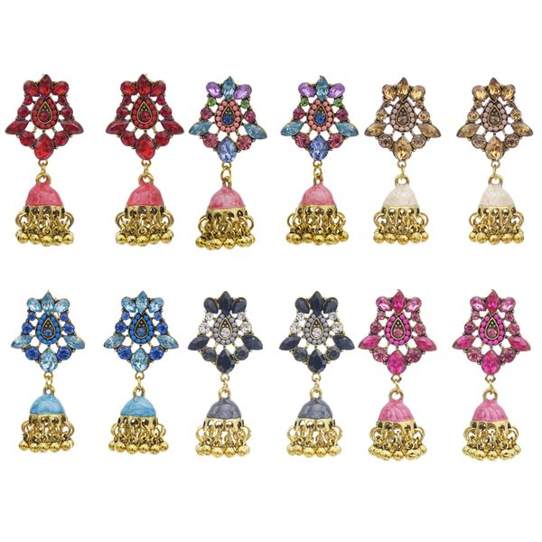 bohemian colorful crystal flower beads tassel jhumka earrings for women ethnic vintage gypsy alloy bells drop earrings, Silver
bohemian colorful crystal flower beads tassel jhumka earrings for women ethnic vintage gypsy alloy bells drop earrings, Silver