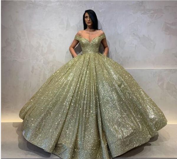 new spring evening dress yousef aljasmi gold sequines ball gown sweetheart long dress off shoulder, Black;pink
new spring evening dress yousef aljasmi gold sequines ball gown sweetheart long dress off shoulder, Black;pink