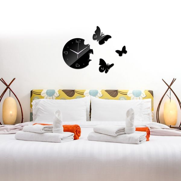 creative living room butterfly wall clock acrylic clock bedroom wall sticker mirrored gold silver black
creative living room butterfly wall clock acrylic clock bedroom wall sticker mirrored gold silver black