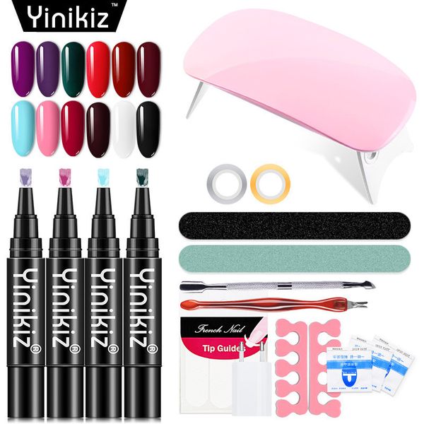 dropship 2019 12pcs/set nail art tool set 6w mini nail lamp one step gel pen french sticker file dead skin fork, Red;pink
dropship 2019 12pcs/set nail art tool set 6w mini nail lamp one step gel pen french sticker file dead skin fork, Red;pink