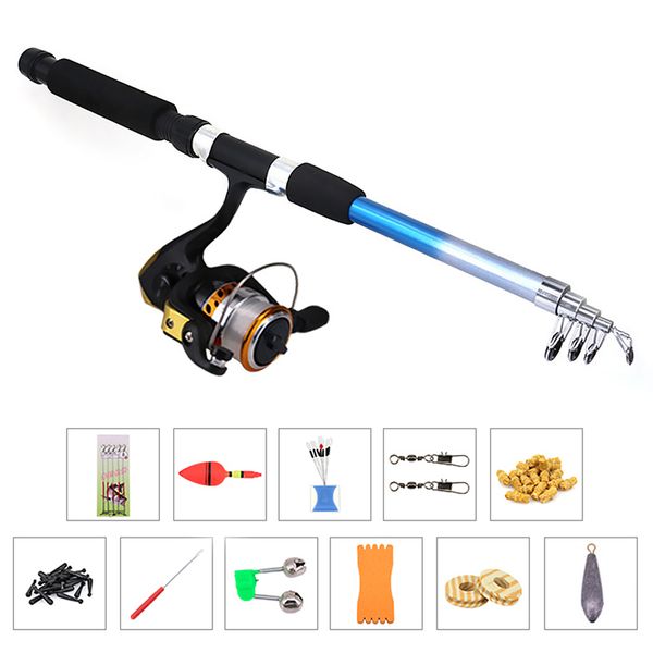fishing reel rod combo set fishing rod pole + spinning reel set with accessories for carp pesca
fishing reel rod combo set fishing rod pole + spinning reel set with accessories for carp pesca