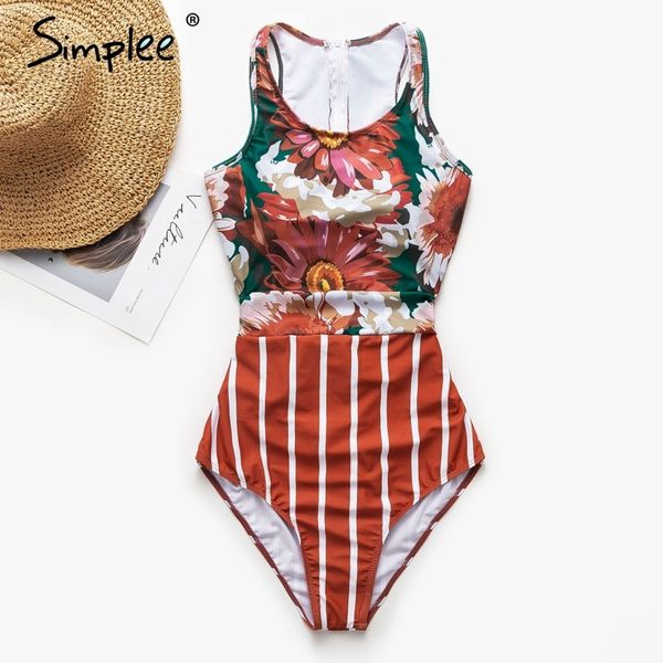 simplee floral print bikini 2019 new vintage female swimsuit with zipper monokini plus size swimwear women bathers summer, White;black
simplee floral print bikini 2019 new vintage female swimsuit with zipper monokini plus size swimwear women bathers summer, White;black