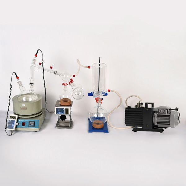 Lab equipment cale mall hort path di tillation equipment 5l hort path di tillation include vacuum pump kit