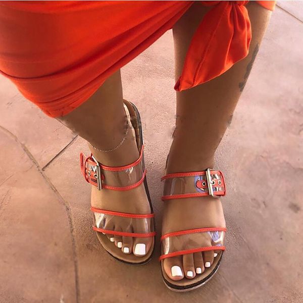 slippers women summer transparent flat jelly slides female open toe buckle outdoor sandals slip beach shoes dropshipping, Black
slippers women summer transparent flat jelly slides female open toe buckle outdoor sandals slip beach shoes dropshipping, Black