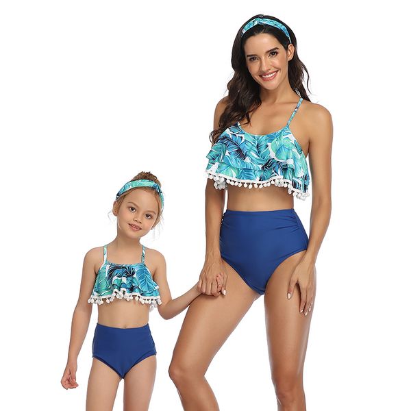 tassel ball mother daughter matching swimsuits mommy and me swimwear clothes family matching outfits look mom baby bikini dress, Blue
tassel ball mother daughter matching swimsuits mommy and me swimwear clothes family matching outfits look mom baby bikini dress, Blue