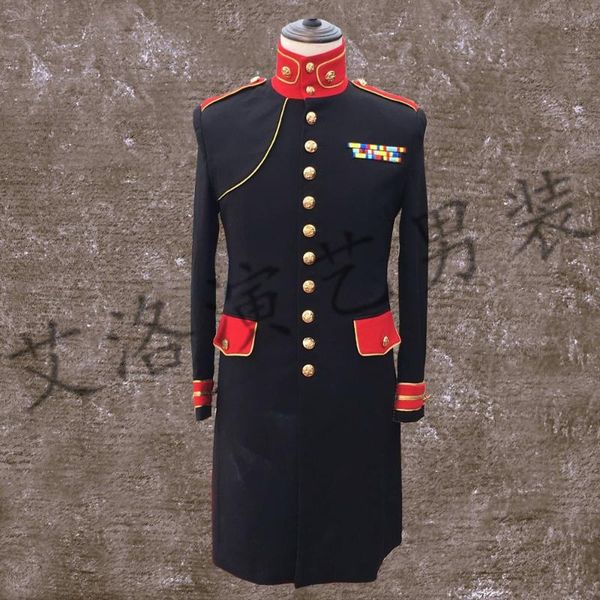 men's jackets xs-6xl 2021 clothing fashion slim bigbang dj singer the host stitching long court suit plus size coat stage costumes, Black;brown
men's jackets xs-6xl 2021 clothing fashion slim bigbang dj singer the host stitching long court suit plus size coat stage costumes, Black;brown