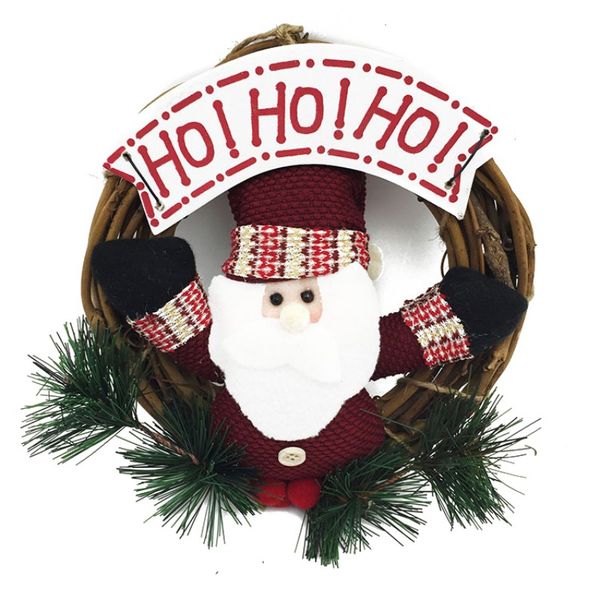 9-inch handmade christmas decorative garland rattan wreath xmas tree door hanging ornaments window props with santa claus p
9-inch handmade christmas decorative garland rattan wreath xmas tree door hanging ornaments window props with santa claus p