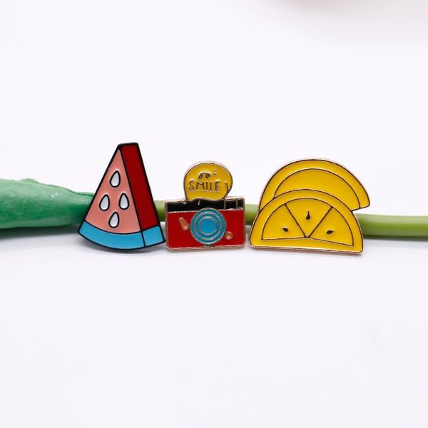 brooch - summer refreshing mini sunglasses watermelon lemon slice camera sun umbrella enamel badge clothing bag accessories, Gray
brooch - summer refreshing mini sunglasses watermelon lemon slice camera sun umbrella enamel badge clothing bag accessories, Gray