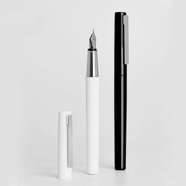 Black/White Fountain Pen with Ink Bag Storage Bag Box Case 0.3mm Nib Metal Inking Pen for Writing Signing Pen, Multicolor
Black/White Fountain Pen with Ink Bag Storage Bag Box Case 0.3mm Nib Metal Inking Pen for Writing Signing Pen, Multicolor