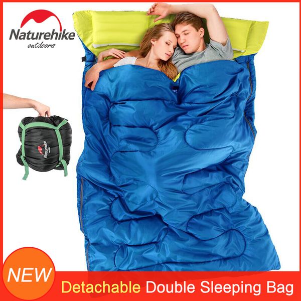 naturehike detachable double sleeping bag can be detached into 2 single sleeping bag for adults autumn winter camping outdoors
naturehike detachable double sleeping bag can be detached into 2 single sleeping bag for adults autumn winter camping outdoors