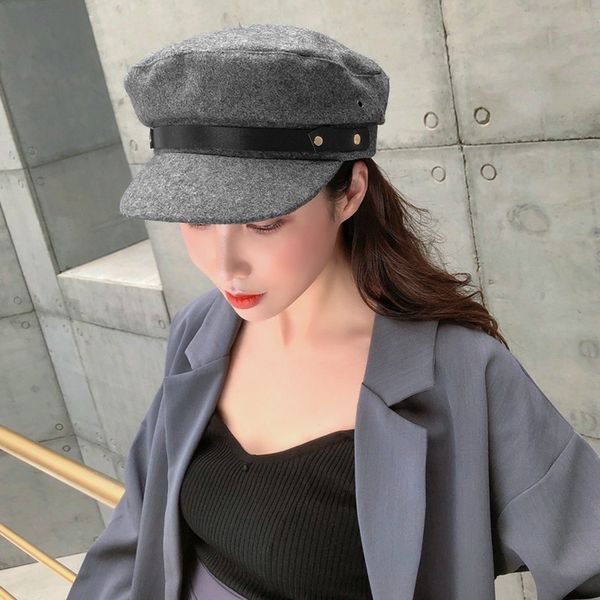 winter vintage women winter solid hat newsboy beret cap navy cap2019 autumn new leisure simplicity berets for women, Blue;gray
winter vintage women winter solid hat newsboy beret cap navy cap2019 autumn new leisure simplicity berets for women, Blue;gray