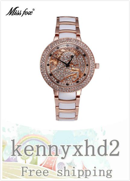 high-end women's fashion ceramic watch waterproof diamond-studded steel band full diamond women's watch, Slivery;brown
high-end women's fashion ceramic watch waterproof diamond-studded steel band full diamond women's watch, Slivery;brown