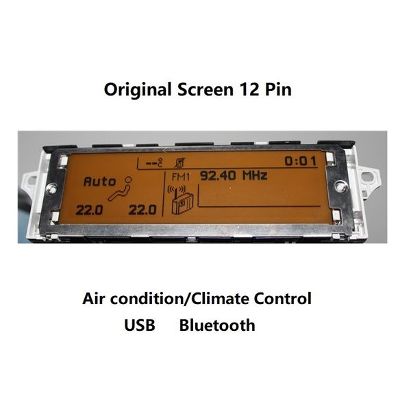 car screen support usb dual-zone air ac bluetooth display yellow monitor 12 pin suitable 307 407 408 c4 c5 car display screen
car screen support usb dual-zone air ac bluetooth display yellow monitor 12 pin suitable 307 407 408 c4 c5 car display screen