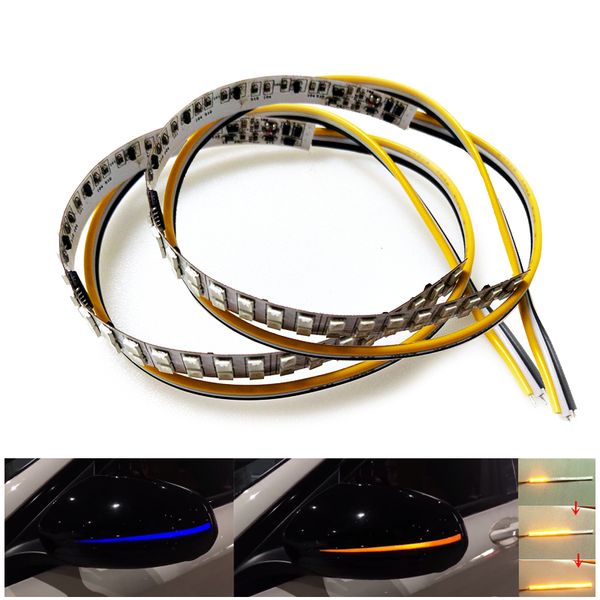 1 pair dual row 18cm built-in decoder error rear mirrors flexible soft flowing turn signal breathing blue drl strip light
1 pair dual row 18cm built-in decoder error rear mirrors flexible soft flowing turn signal breathing blue drl strip light