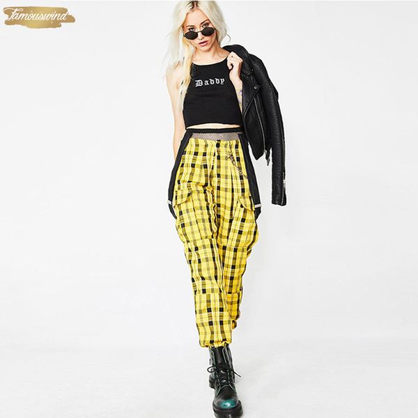 for yellow loose trousers new women streetwear sweatpants plaid high waist zipper fly zippers and strap casual harem pants, Black;white
for yellow loose trousers new women streetwear sweatpants plaid high waist zipper fly zippers and strap casual harem pants, Black;white