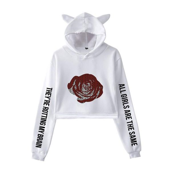 womens spring juice wrld designer print hoodies fashion cat ears bare navel short hip hop street casual hooded sweater, Black
womens spring juice wrld designer print hoodies fashion cat ears bare navel short hip hop street casual hooded sweater, Black