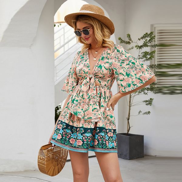 short sleeve boho summer dress women casual print loose mini dress v neck vintage dresses 2020 floral beach sundress, Black;gray
short sleeve boho summer dress women casual print loose mini dress v neck vintage dresses 2020 floral beach sundress, Black;gray