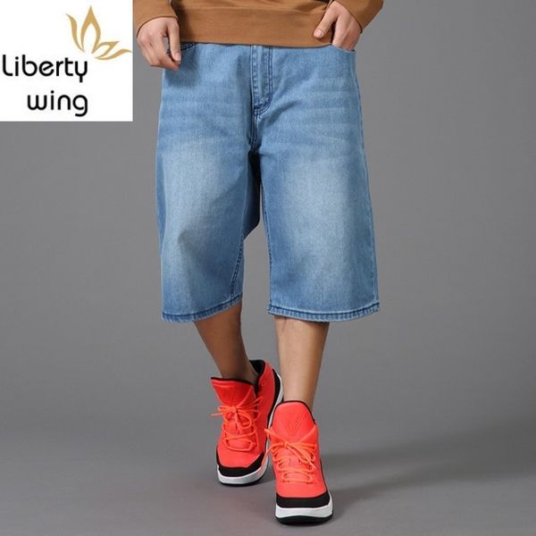 new plus size 30-46 mens cargo denim blue loose fit streetwear baggy straight jean shorts for male calf-length pants
new plus size 30-46 mens cargo denim blue loose fit streetwear baggy straight jean shorts for male calf-length pants