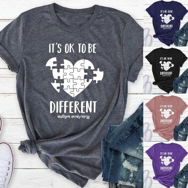 summer t-shirt short sleeve girls shirt crewneck printing jigsaw puzzle pieces tshirts for women, White
summer t-shirt short sleeve girls shirt crewneck printing jigsaw puzzle pieces tshirts for women, White