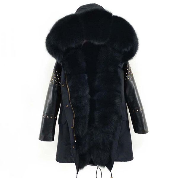 2019 long parka real шуба зимняя куртка женщин природные кожа овчины заклепки рукава верхняя одежда streetwear новый повседневный, Black
2019 long parka real шуба зимняя куртка женщин природные кожа овчины заклепки рукава верхняя одежда streetwear новый повседневный, Black