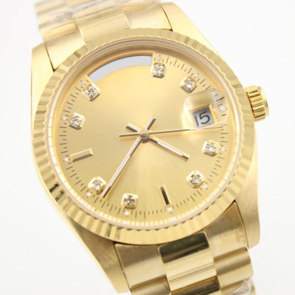 wholesale luxury watch men golden dial stainless steel watches day date men automatic movement mechanical watches new fashion mens sport, Slivery;brown
wholesale luxury watch men golden dial stainless steel watches day date men automatic movement mechanical watches new fashion mens sport, Slivery;brown