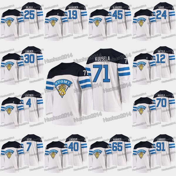 71 Kristian Kuusela 2019 IIHF World Championship Petteri Lindbohm Oliwer Kaski Sakari Manninen Toni Rajala Veli-Matti Savinainen Jerseys 
71 Kristian Kuusela 2019 IIHF World Championship Petteri Lindbohm Oliwer Kaski Sakari Manninen Toni Rajala Veli-Matti Savinainen Jerseys