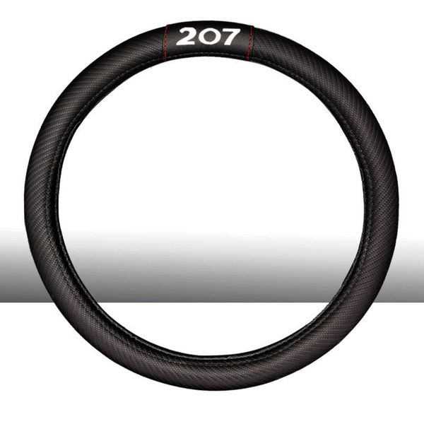 for 207 car carbon fiber leather steering wheel covers cap steering wheel cover auto car interior accessories
for 207 car carbon fiber leather steering wheel covers cap steering wheel cover auto car interior accessories