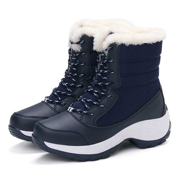 women boots 2019 women snow boots fashion lace up winter shoes female winter warm fur platform ankle for, Black
women boots 2019 women snow boots fashion lace up winter shoes female winter warm fur platform ankle for, Black