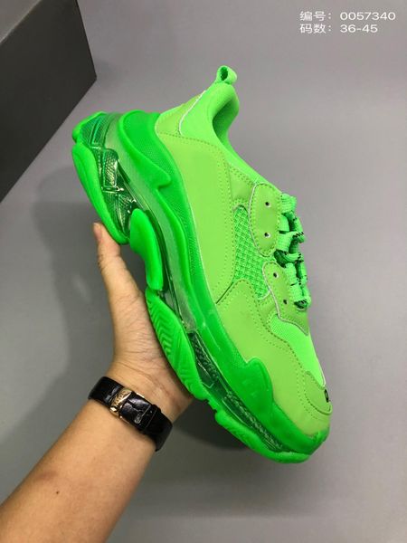 2020 triple s designer shoes fashion clear sole bottom paris 17fw mens sneakers vintage dad platform womens ins luxury casual sports trainer, Black
2020 triple s designer shoes fashion clear sole bottom paris 17fw mens sneakers vintage dad platform womens ins luxury casual sports trainer, Black