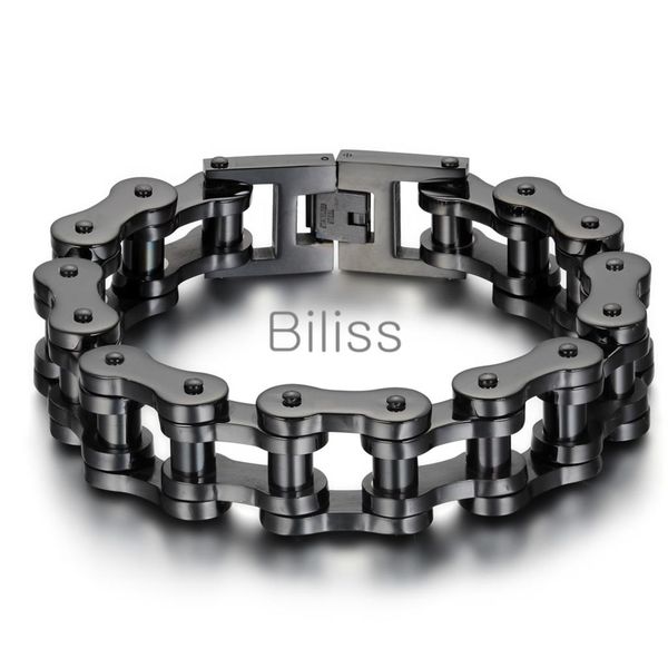 23cm*18mm black/silver heavy wide stainless steel bracelet men biker bicycle motorcycle chain men's bracelets mens bangles
23cm*18mm black/silver heavy wide stainless steel bracelet men biker bicycle motorcycle chain men's bracelets mens bangles