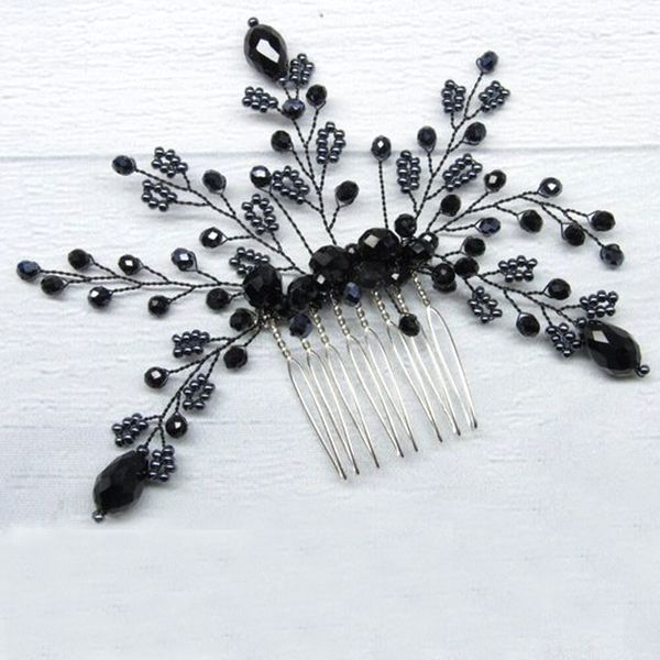new arrival black crystal hair combs wedding hair accessories bridal women head decoration tiara handmade ornament for girl, Golden;white
new arrival black crystal hair combs wedding hair accessories bridal women head decoration tiara handmade ornament for girl, Golden;white