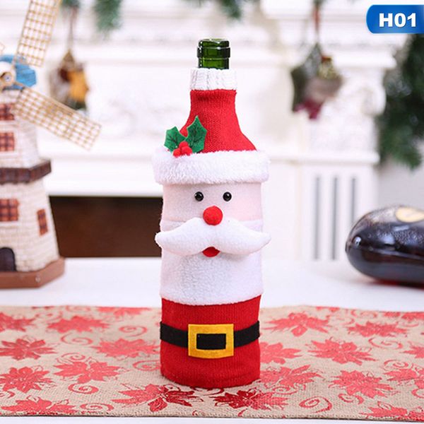 christmas decorations santa claus wine bottle cover snowman gift holders xmas navidad decor new year dinner party table decors
christmas decorations santa claus wine bottle cover snowman gift holders xmas navidad decor new year dinner party table decors