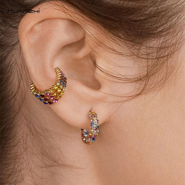 huanzhi 2020 new personality geometric vintage color mosaic zircon round metal earrings for women girls party jewelry gifts, Golden;silver
huanzhi 2020 new personality geometric vintage color mosaic zircon round metal earrings for women girls party jewelry gifts, Golden;silver