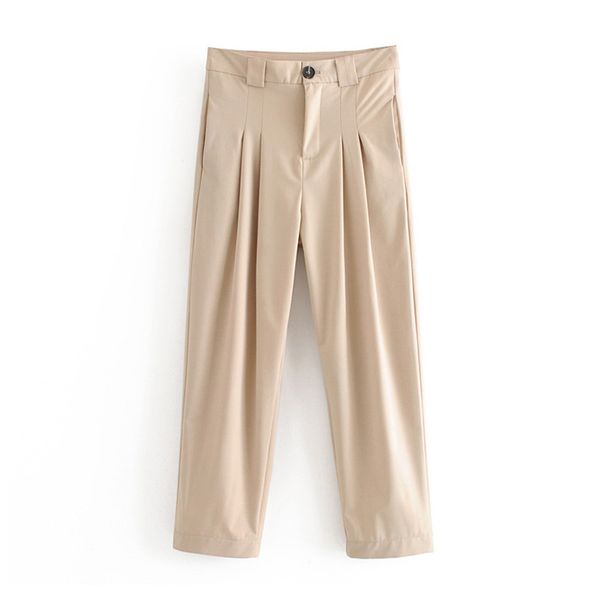 women chic solid ankle-length pants high waist zipper female trousers pantalones office lady work wear trousers, Black;white
women chic solid ankle-length pants high waist zipper female trousers pantalones office lady work wear trousers, Black;white
