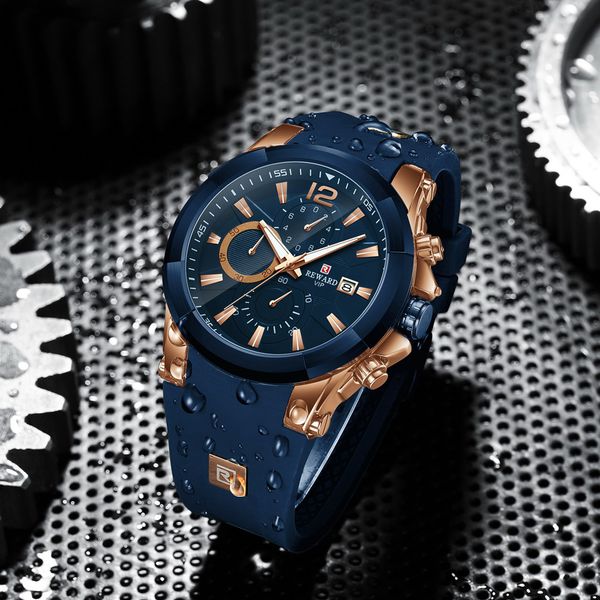 reward brand men watches waterproof silicone strap sport chronograph quartz watch for men wrist watch fashion erkek kol saati, Slivery;brown
reward brand men watches waterproof silicone strap sport chronograph quartz watch for men wrist watch fashion erkek kol saati, Slivery;brown