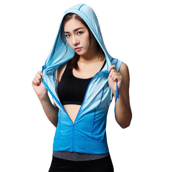 women gym sleeveless hooded tee fitness sport t shirt yoga workout vest exercise running clothing sportswear tank hoody m10, White;red
women gym sleeveless hooded tee fitness sport t shirt yoga workout vest exercise running clothing sportswear tank hoody m10, White;red