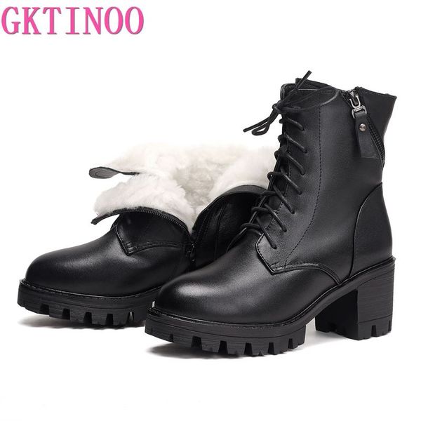 gktinoo 2020 women snow boots winter high heel ankle boots women warm platform shoes genuine leather thick wool fur booties, Black
gktinoo 2020 women snow boots winter high heel ankle boots women warm platform shoes genuine leather thick wool fur booties, Black