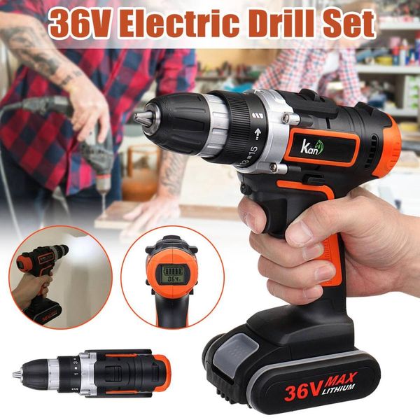 36v led light cordless electric drill double speed digital display lithium battery household power drills
36v led light cordless electric drill double speed digital display lithium battery household power drills