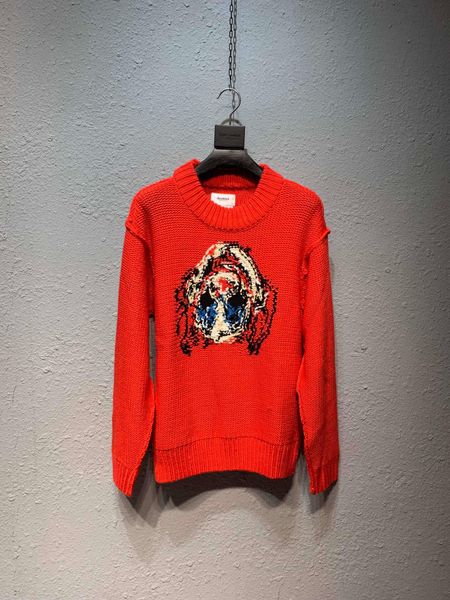 falection 19fw милан париж мода дублет джокеры клоун вязаный красный трикотаж свитер, White;black
falection 19fw милан париж мода дублет джокеры клоун вязаный красный трикотаж свитер, White;black
