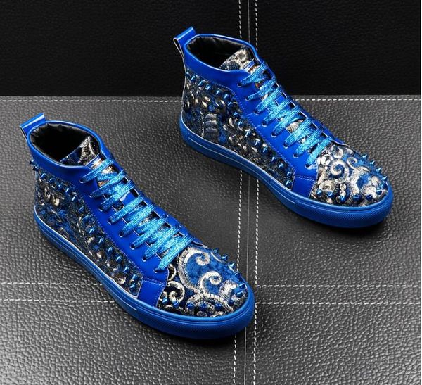 italy new mens designer nationality rivet paillette casual flats high shoes man punk rock leisure ccasins loafers shoes eur38-43 t05, Black
italy new mens designer nationality rivet paillette casual flats high shoes man punk rock leisure ccasins loafers shoes eur38-43 t05, Black