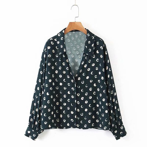 xz40-2222 european and american fashion printed shirt, White
xz40-2222 european and american fashion printed shirt, White